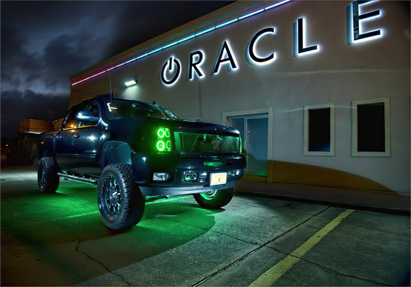 Chevrolet Silverado Headlight Halo Kit - ORACLE Lighting - LED Round Style - Red - `07-`13